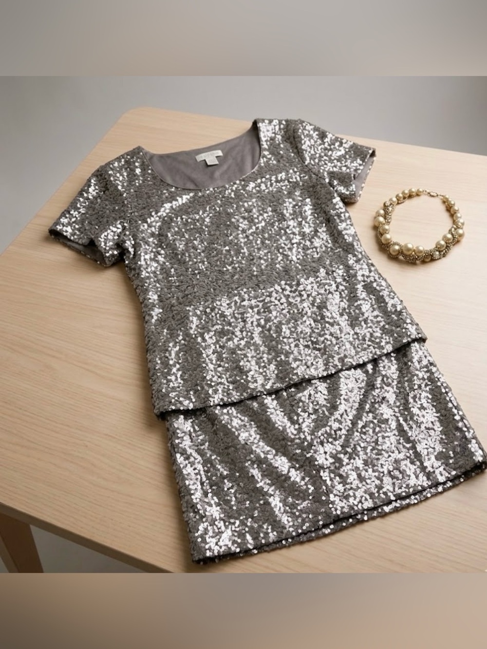 🌸💕 Banana Republic Heritage 2 piece Sequin Glimmer Skirt Set 💕🌸 NWT